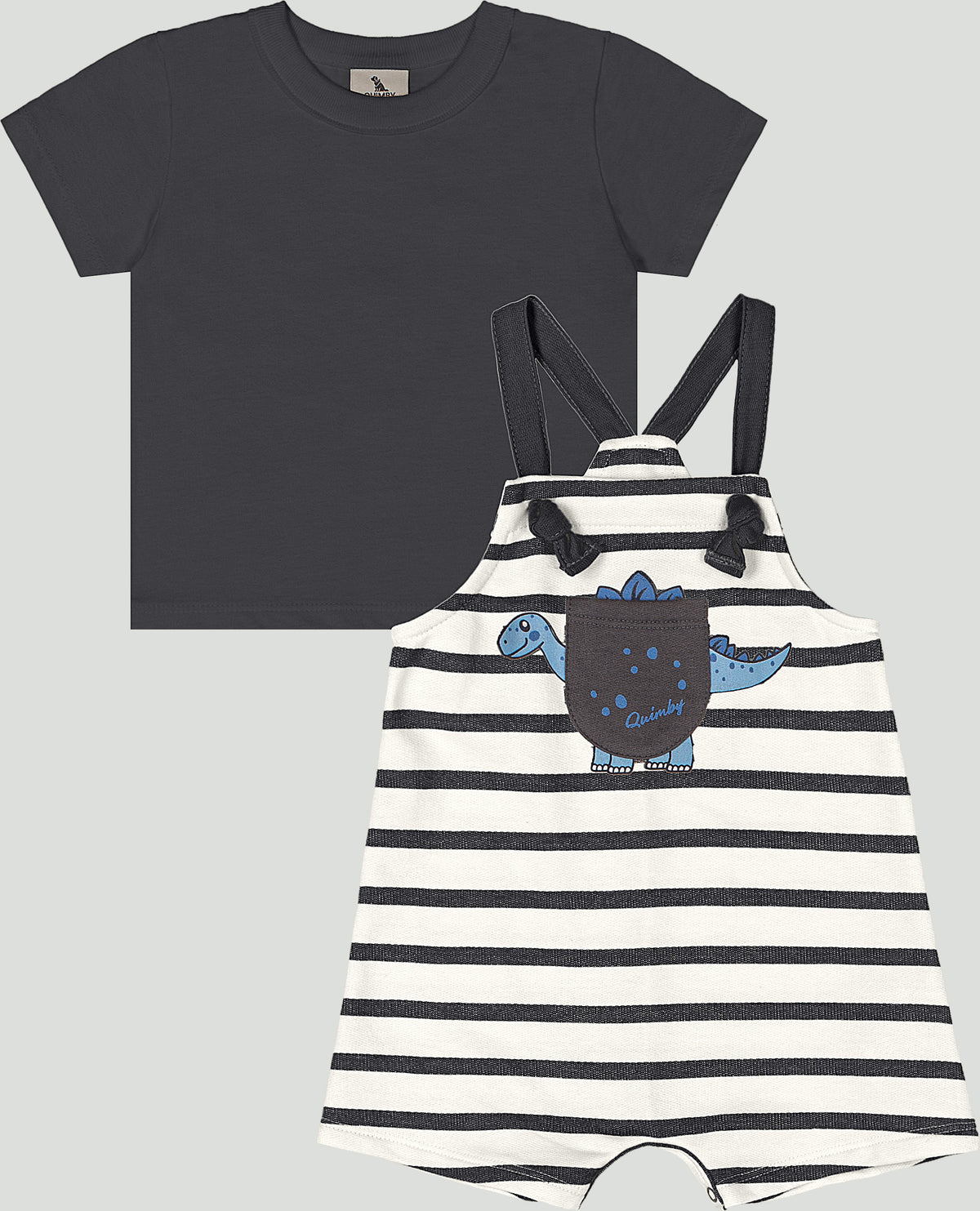 Set conjunto camisa overall rayas niño Quimby 34982-194104