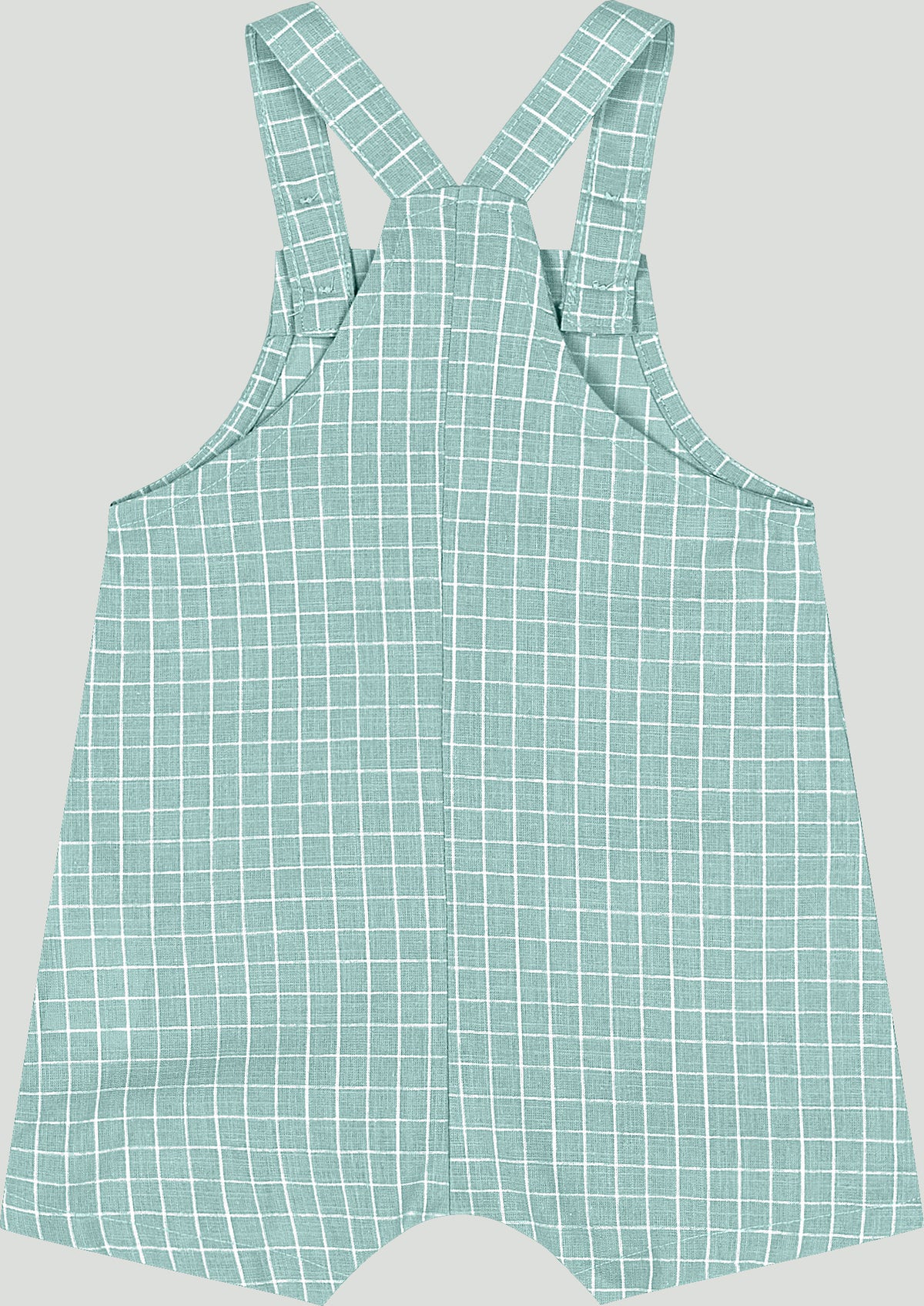 Set conjunto camisa blanca overall verde aqua bebe niño Quimby 34985-000106
