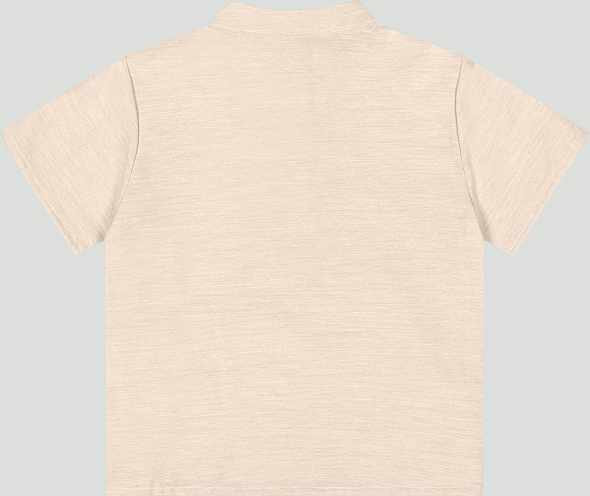 Set conjunto 2 piezas camisa beige short cafe bebe niño Quimby 34988-131011