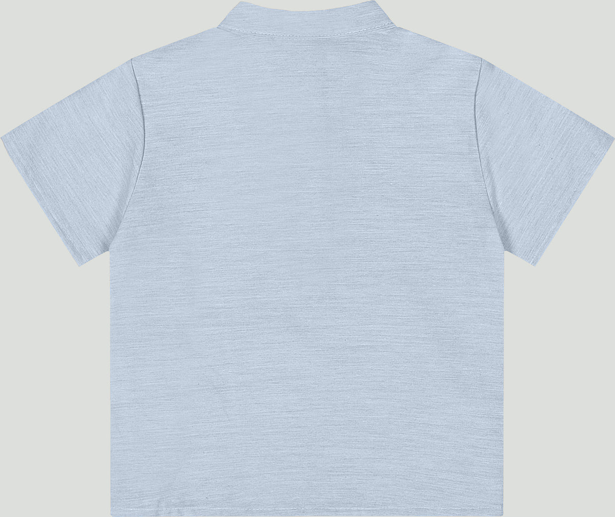 Set conjunto 2 piezas camisa Henley gris short azul Quimby 34988-134110