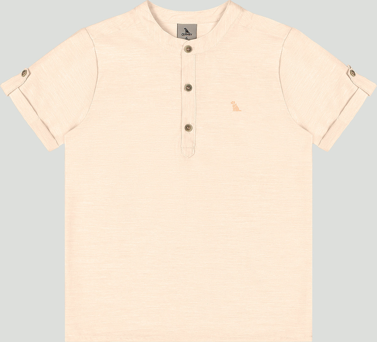 Camisa henley beige niño Quimby 35005-131011