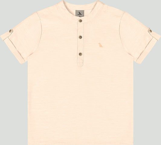 Camisa henley beige niño Quimby 35005-131011