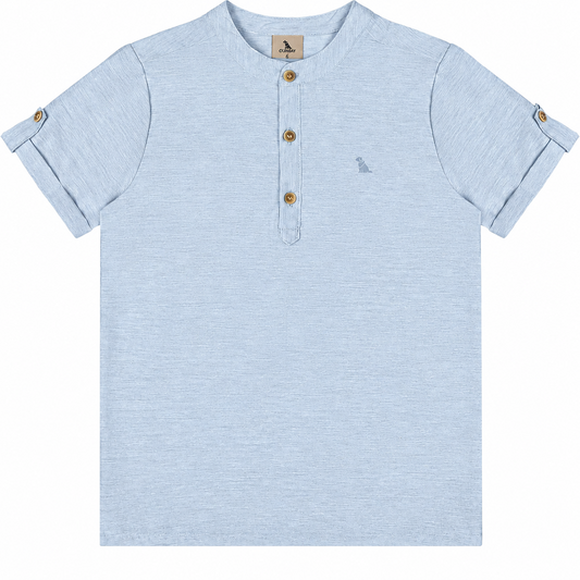 Camisa henley azul celeste niño Quimby 35005-134110