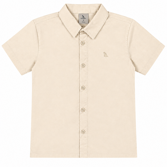 Camisa formal beige niño Quimby 35006-120304