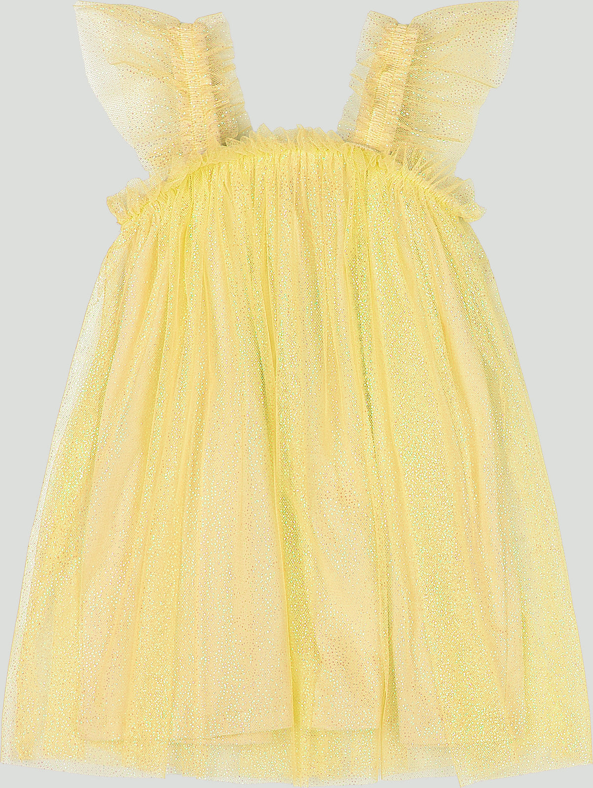 Vestido amarillo tutu niña Quimby 35038-120737 gala