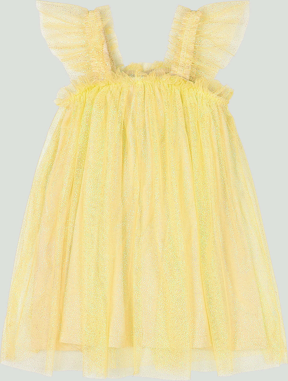 Vestido amarillo tutu niña Quimby 35038-120737 gala