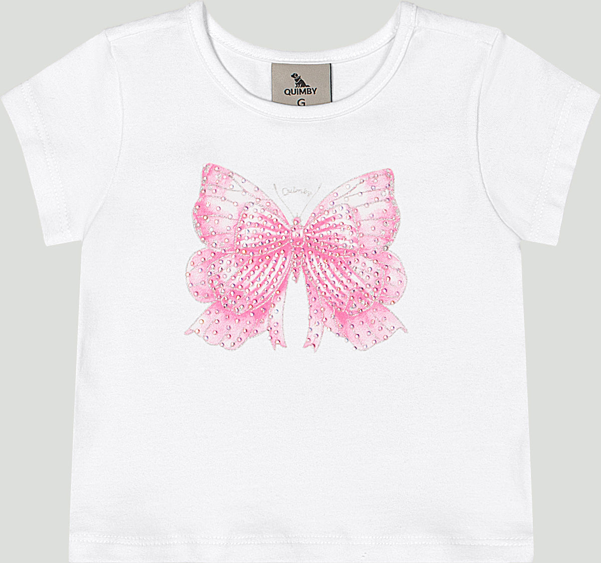Set conjunto camisa blanca chongo coquette falda tutu rosada niña Quimby 35039-000101