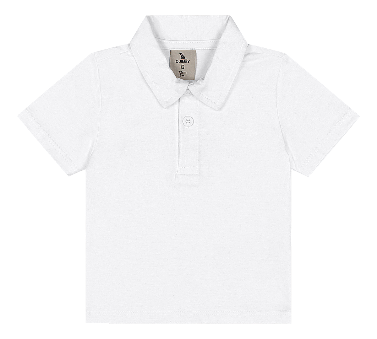 Set conjunto 2 piezas overall azul camisa blanca bebe niño Quimby 35133-000101