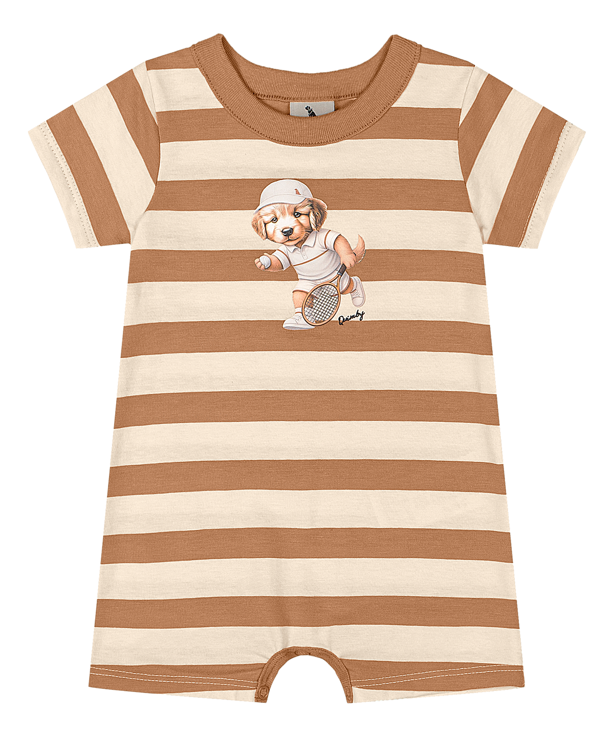 Mameluco cafe bebe niño Quimby 35142-151425