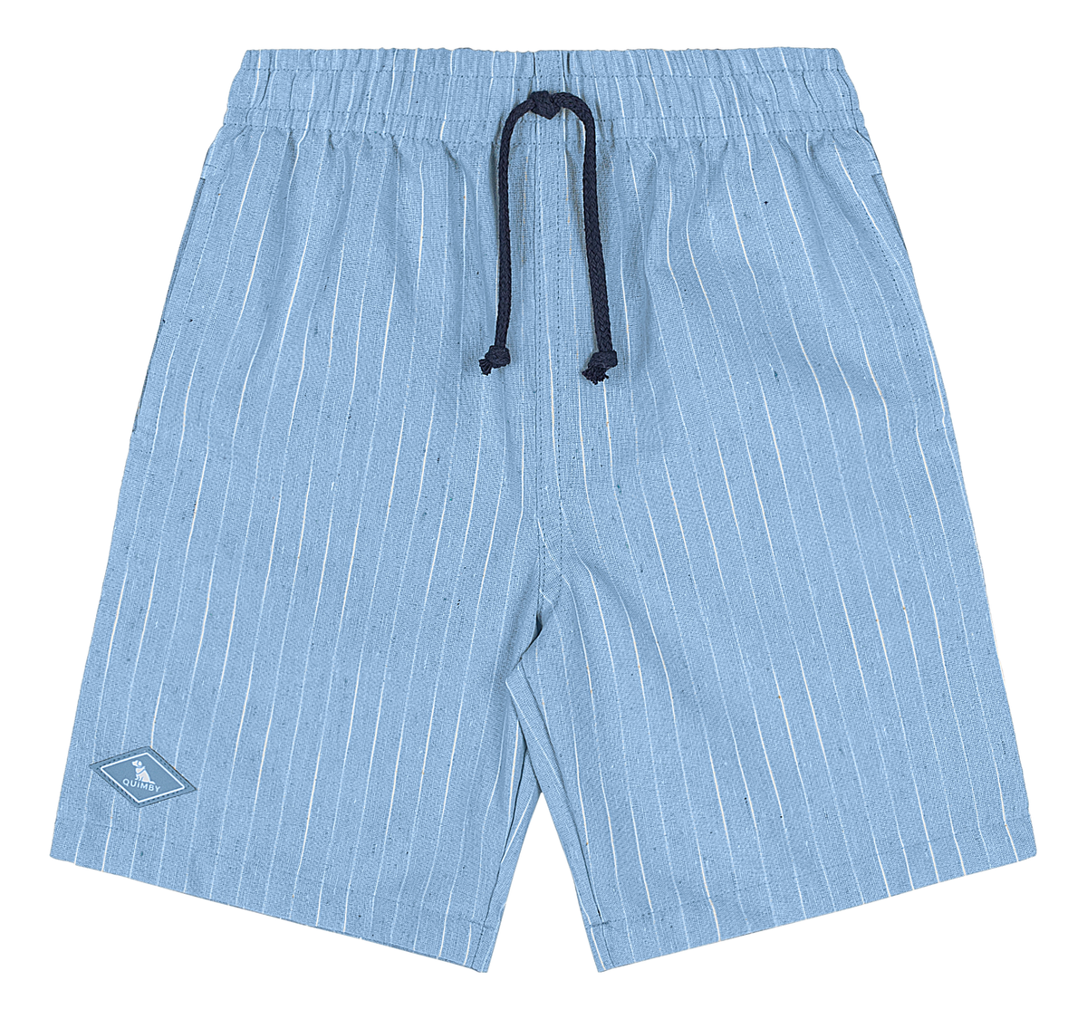 Set conjunto camisa henley azul short azul celeste rayas niño Quimby 35160-193921