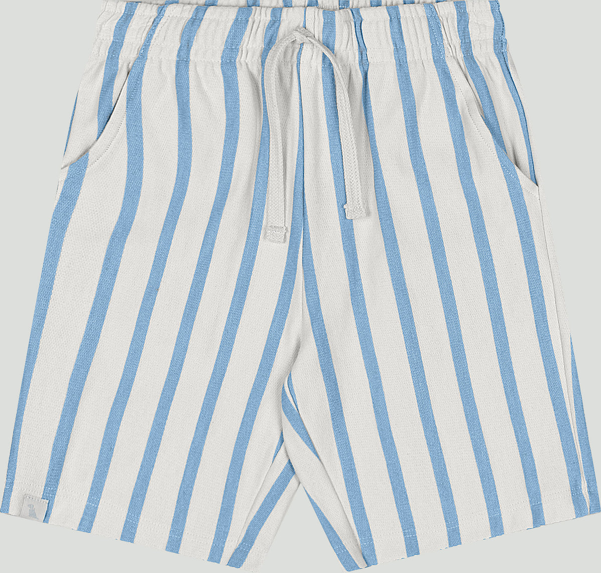 Set conjunto  camisa azul celeste short rayas niño Quimby 35170-144123