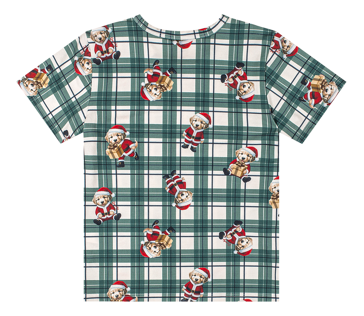 Set conjunto pijama navideña camisa short verde niño Quimby 35185-SB0874