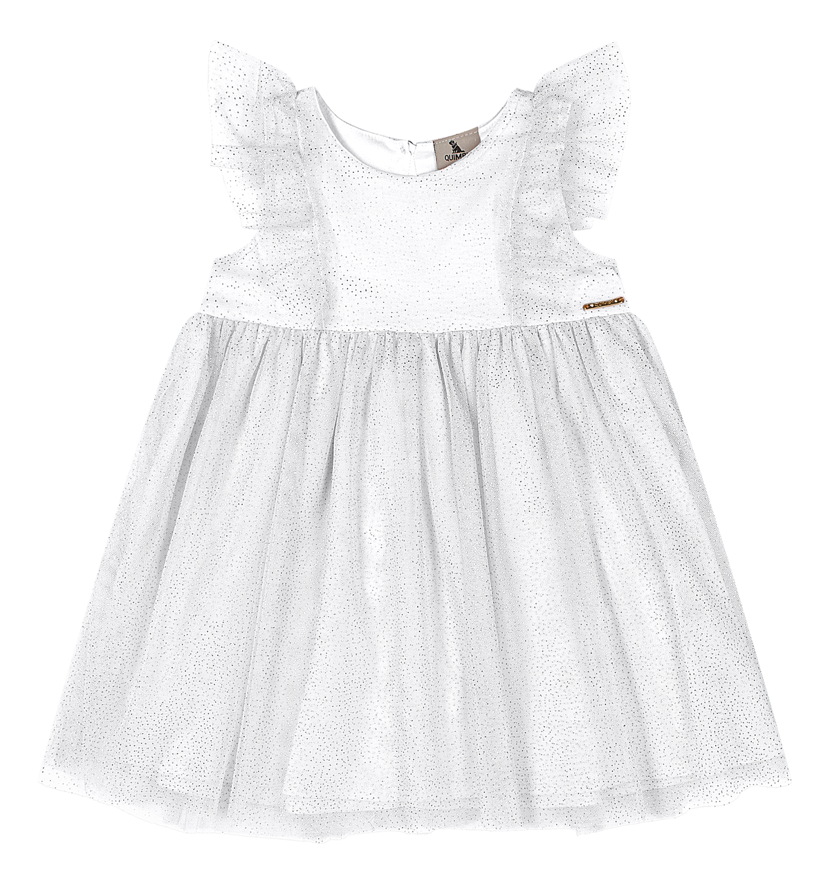 Vestido blanco tutu gala bebe niña Quimby 35254-000101