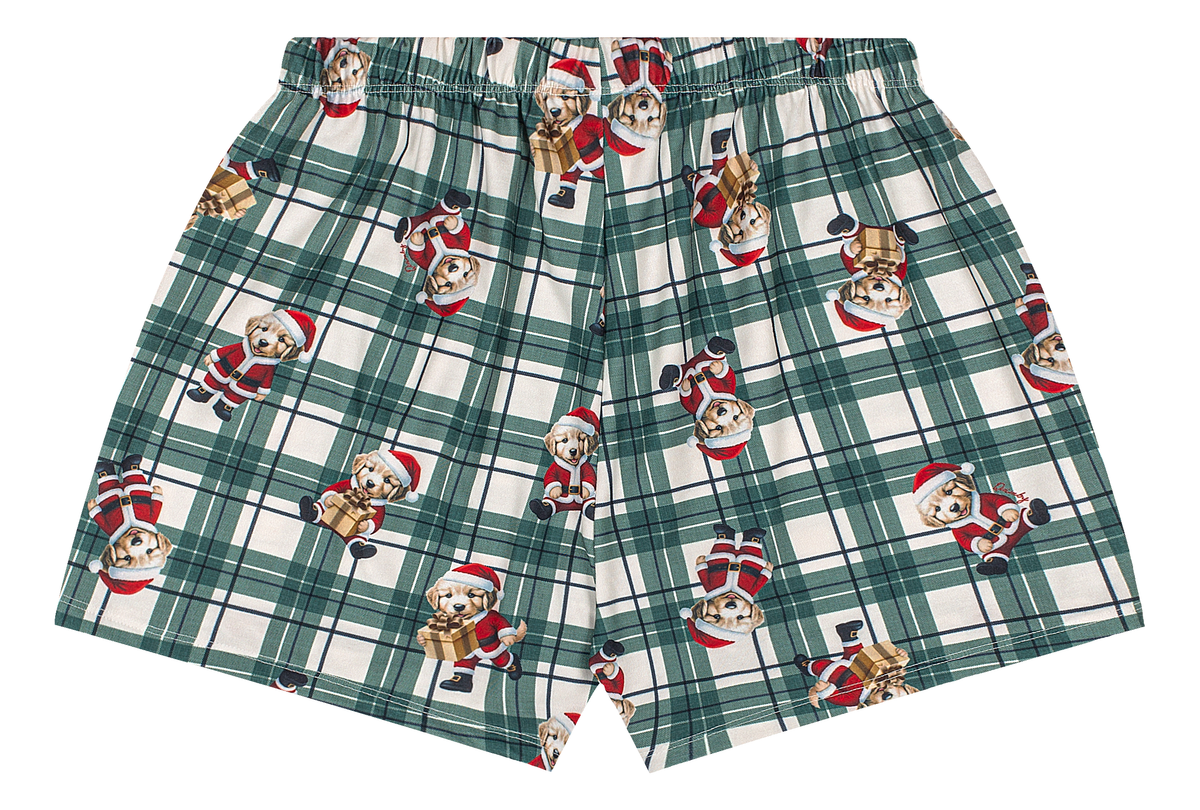 Set conjunto 2 piezas pijama navideña camisa short verde bebe niña Quimby 35262-SB0874