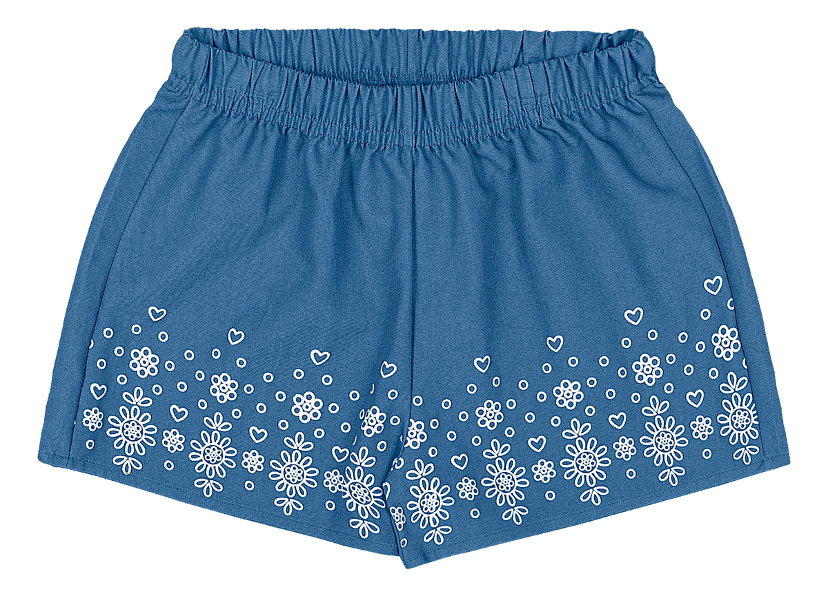 Set conjunto camisa falda short azul oscuro 35267-174028