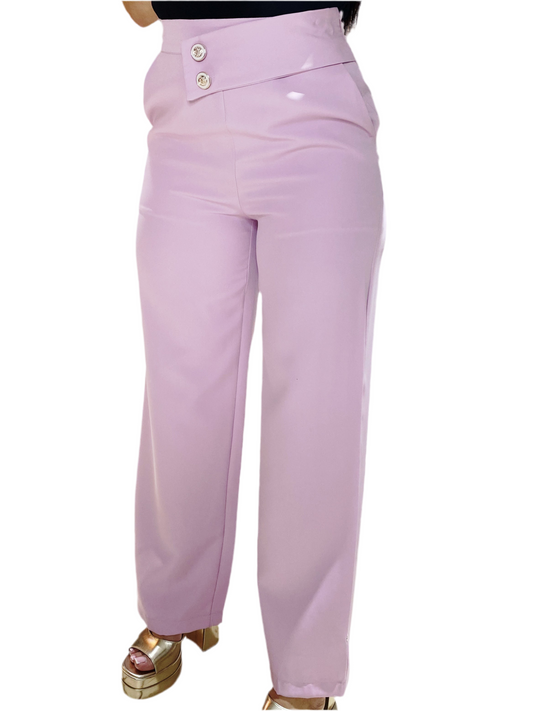 Pantalon Dama Tela Morado lila INT3-1734  690590490 promo 3x1000