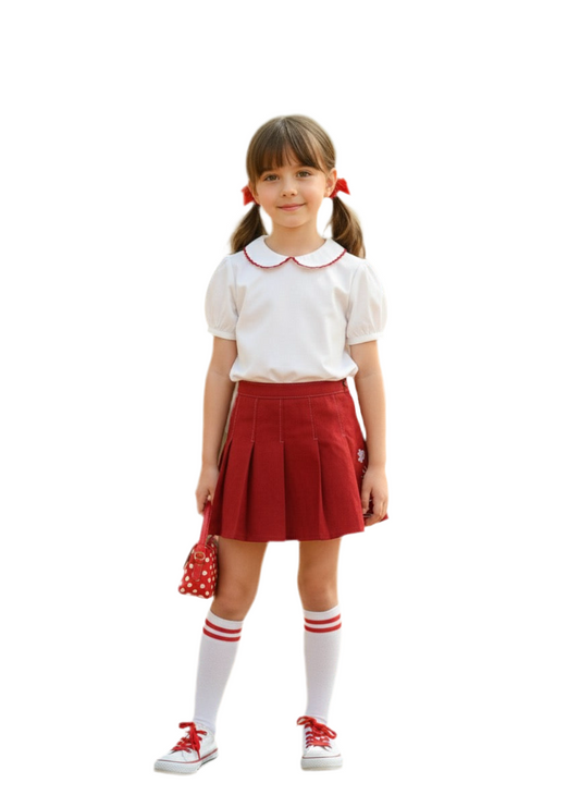 Falda roja niña Minnie Disney MM-2618