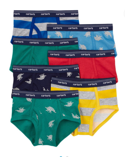 Set 7 calzoncillos ropa interior Carters dinosaurios