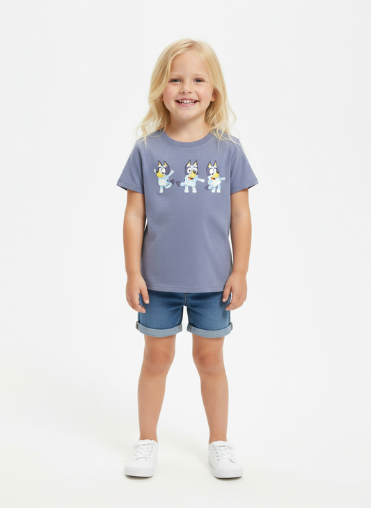 Camisa azul bluey Old navy niño niña