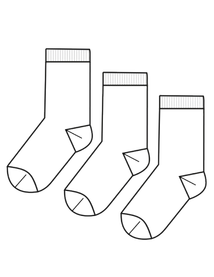 Set 3 pares calcetines blancos St.Jack's niño 3700011102