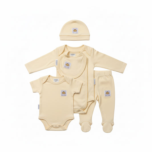 Set salida hospital 6 piezas bebe niño niña amarillo