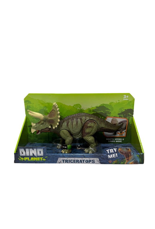 Juguete dinosaurio triceratops