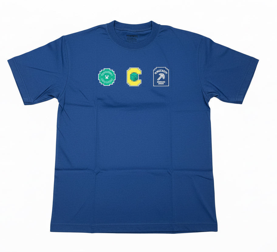 Camisa azul oscuro badges minecraft niño St Jacks 3030227502