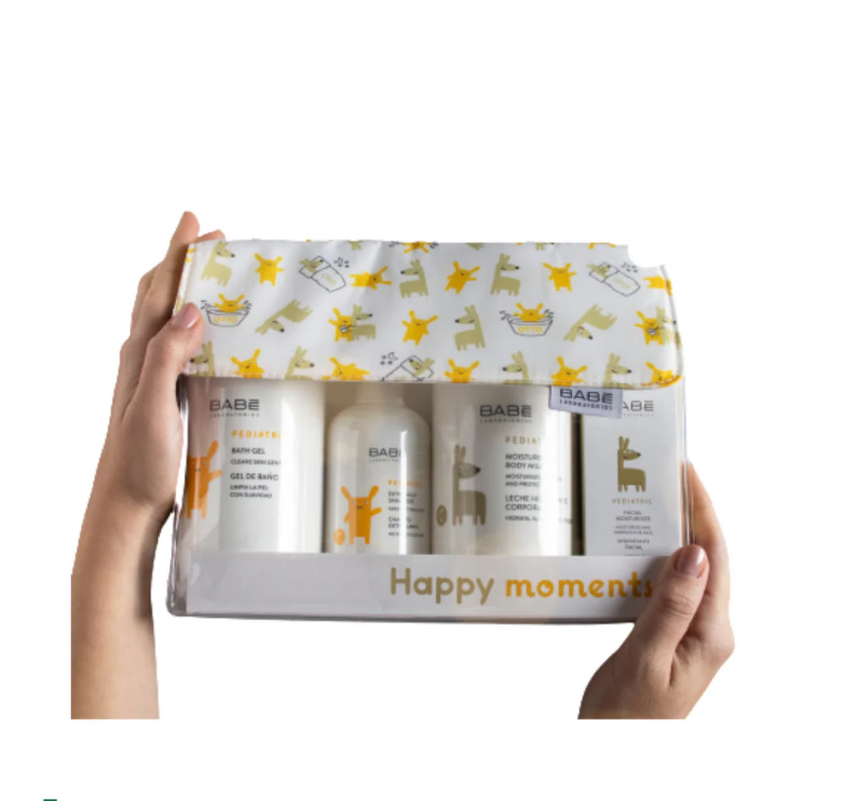 Set regalo gift babe con bolsa térmica bebe niña niño kit limpieza shampoo gel crema