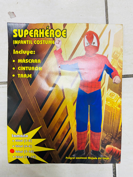 Disfraz spiderman niño