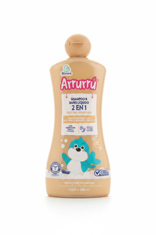 Shampoo Bebe niña niño arrurru 400 avena