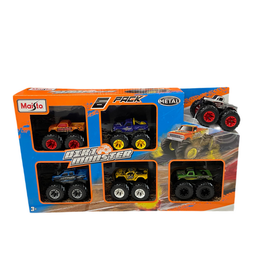 Carros monters set 6 unidades maisto