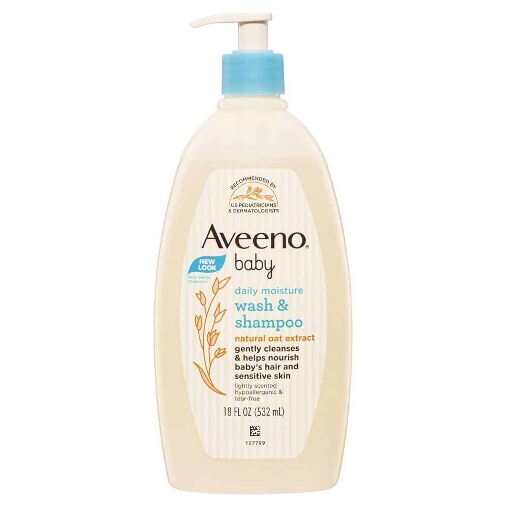 Aveeno shampoo y jabón bebe niña niño 18 oz 532 ml