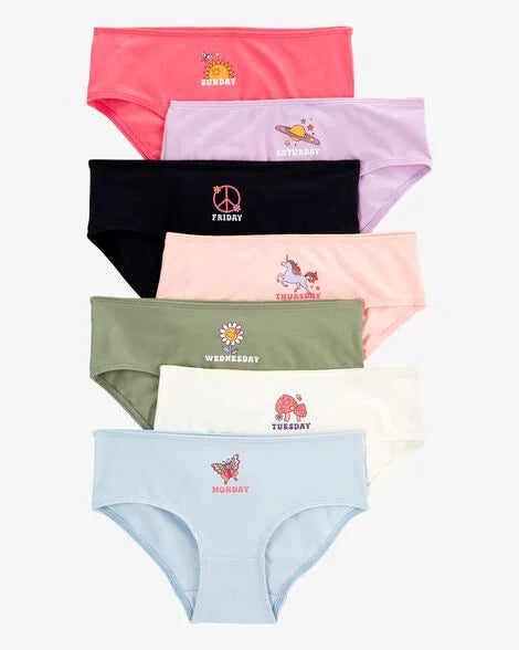Set 7 ropa interior días de la semana niña Carters 3P912010