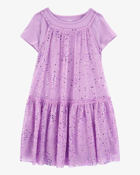 Vestido morado niña grande Carters 85632752