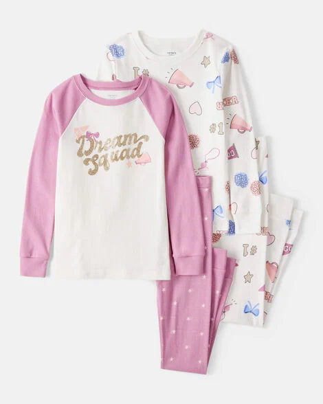 Set 2 pijamas blanco rosado niña Carters 3T525210