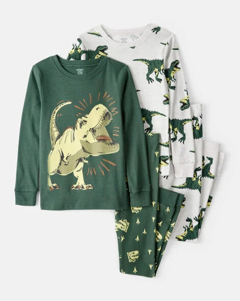 Set 2 pijamas dinosaurio verde niño Carters 3T535210