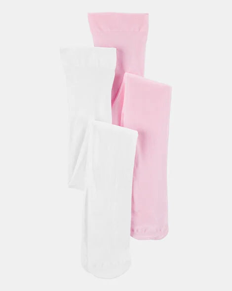 Set 2 medias blanca rosada niña Carters 3T637110-3H845810