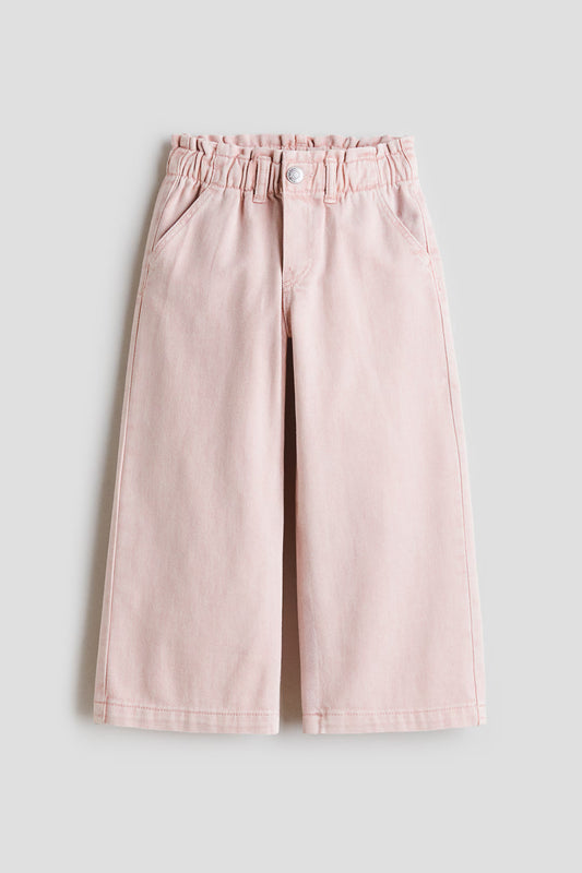 Pantalon jeans rosado wide leg niña H&M 1228834040