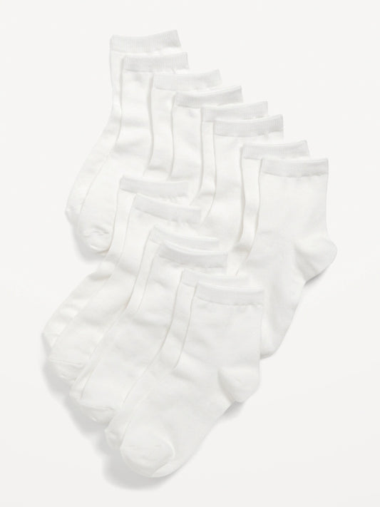 Set 7 pares Calcetines blancos Old Navy unisex niña niño