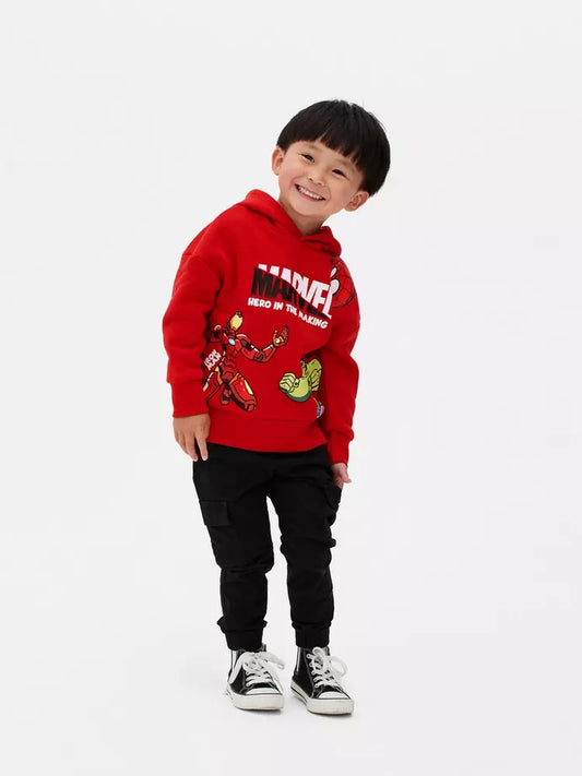Sueter rojo hoodie gorro marvel Primark 67856880