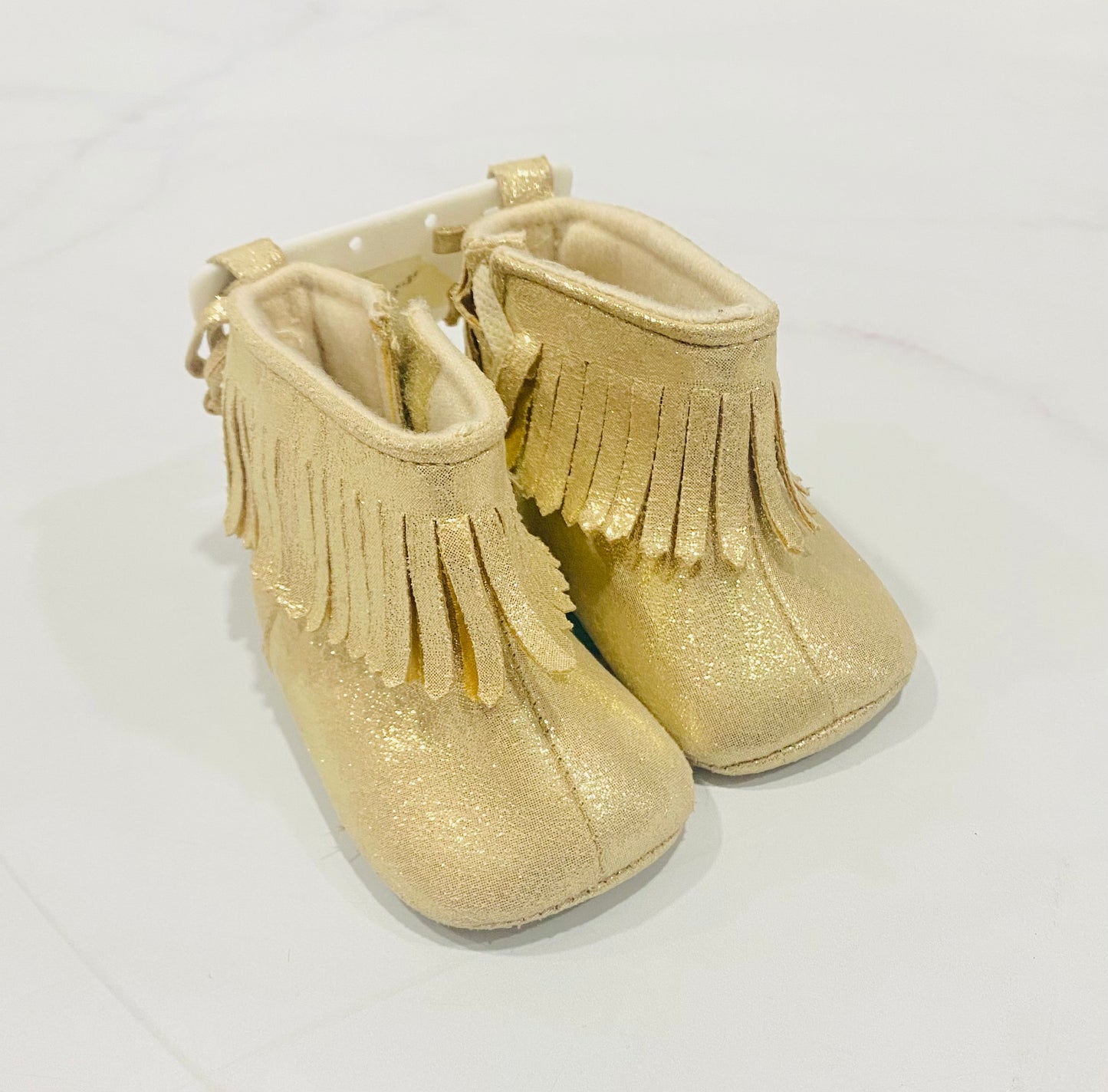 Zapato mocasines doradas H&M bebe niña