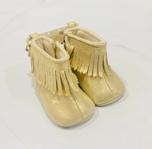 Zapato mocasines doradas H&M bebe niña