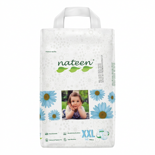 Pañales bebe niño niña nateen XXL 14 uni/paq NA0000039