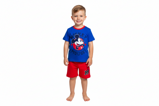 Set conjunto 2 piezas Mickey camisa azul bebe niño D9-MK-1317B 390345