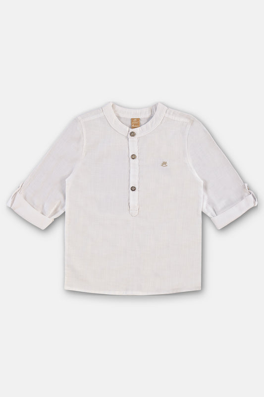 Camisa blanca formal henley niño Up Baby 46069-000101