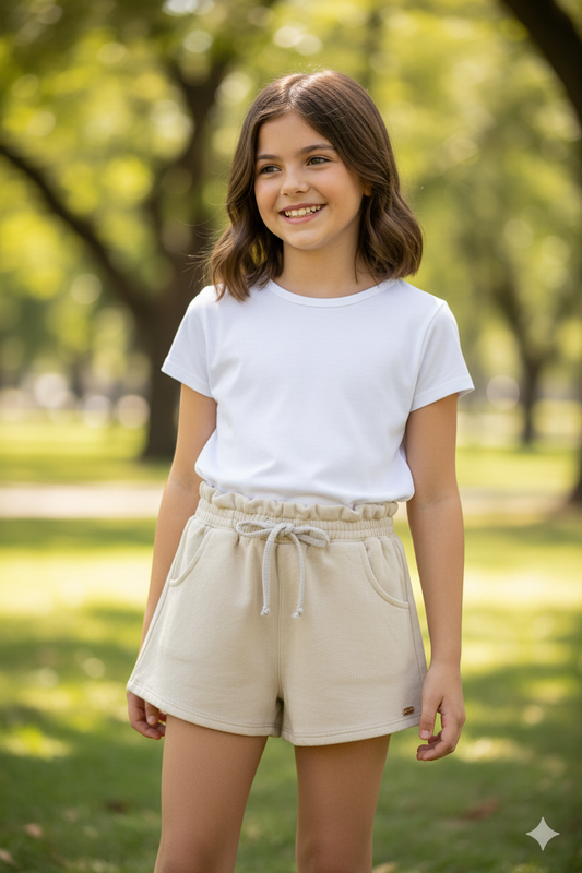 Shorts beige niña Up Baby 46249-120000