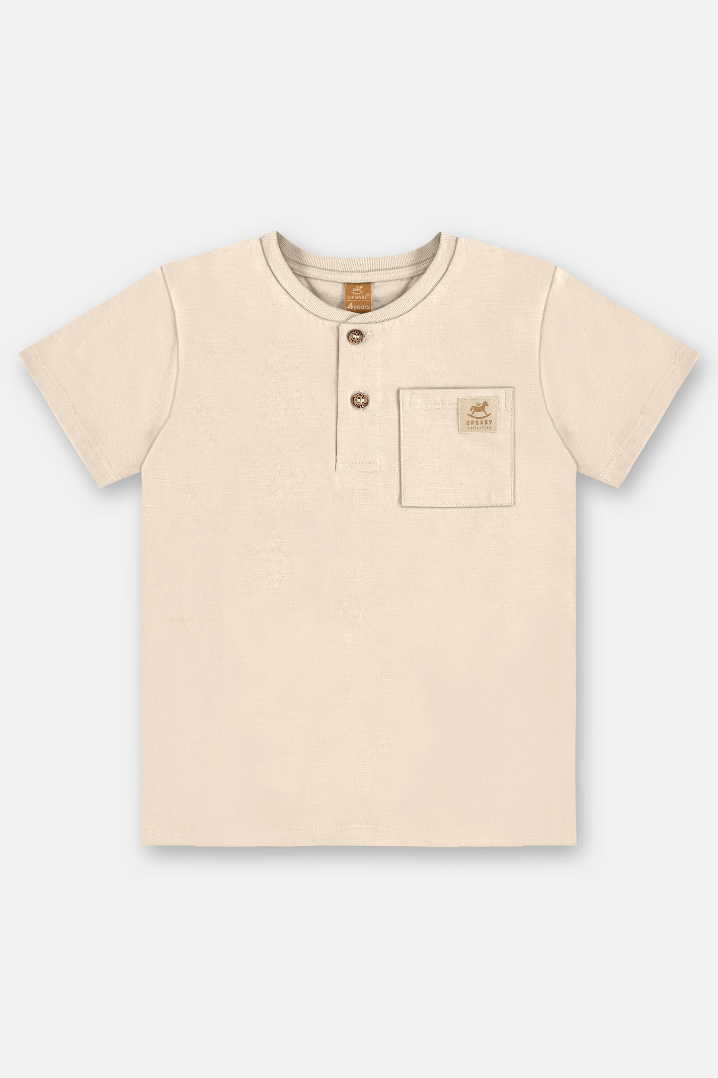 Camisa beige henley niño Up Baby 46257-120000