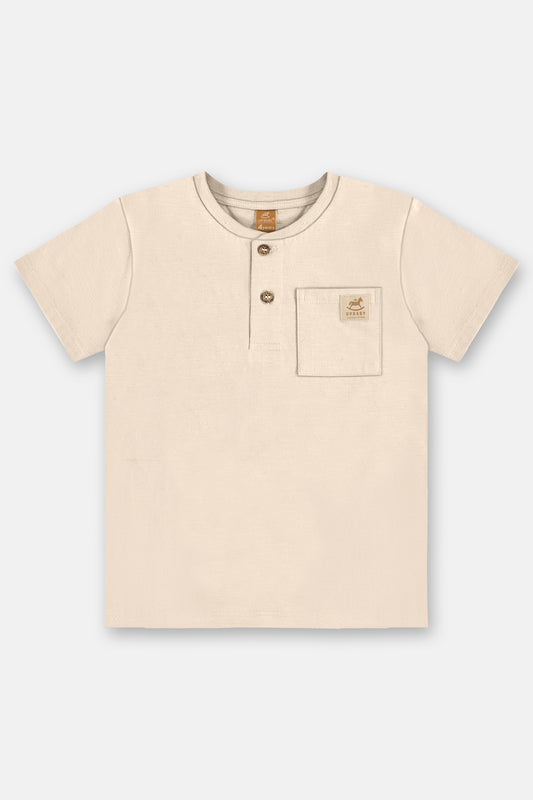 Camisa beige henley niño Up Baby 46257-120000
