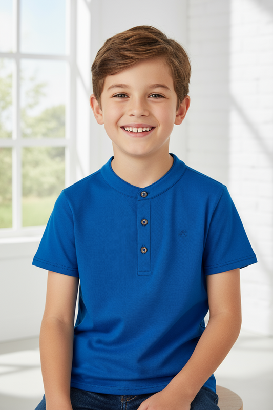 Camisa azul navy henley niño Up Baby 46259-194056