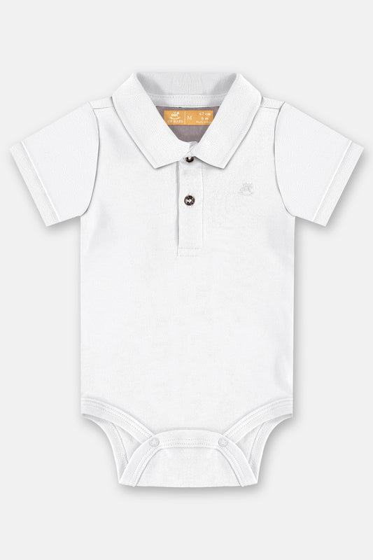 Mameluco polo blanco bebe niño Up Baby 46260-000101